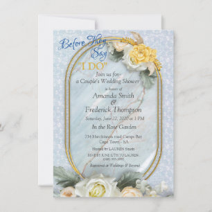 Invitation Mandalas bleu clair, rose et blanc