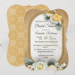 Invitation Mandalas or de divers cercles géométriques