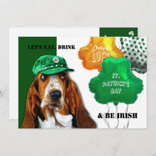 Invitation Manger, boire et être irlandais St. Patrick's Day