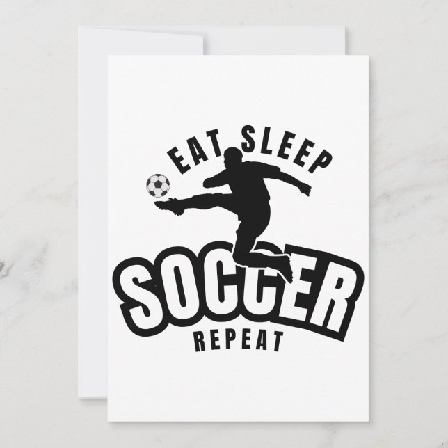 Invitation manger dormir football répéter  (Devant)