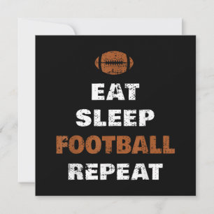 Invitation Manger Football de sommeil Répéter Amour Football 