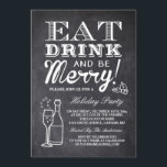 Invitation Mangez Boire et Soyez Joyeux Chalkboard fête du No<br><div class="desc">Créez votre invitation parfaite avec ce modèle pré-conçu, vous pouvez facilement la personnaliser pour être le vôtre. Pour plus de personnalisation, cliquez sur le lien "customiser plus loin" et utilisez notre outil de conception facile à utiliser pour modifier ce modèle. Si vous préférez les papiers plus épais / Finition mat,...</div>
