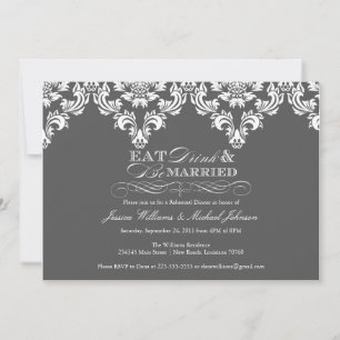 Invitation Mangez Boire et soyez mariés