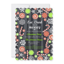 Mangez Boire Soit Joyeux Noël Bonbons Snowflakes