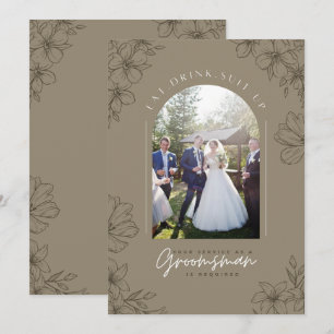 Invitation Mangez, buvez, habillez-vous - Le service de garço