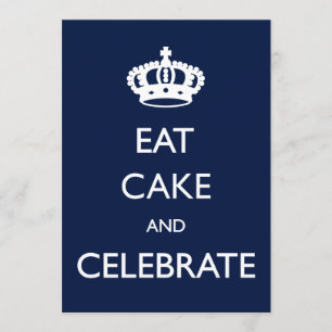 Invitation Mangez le gâteau et célébrez l'anniversaire