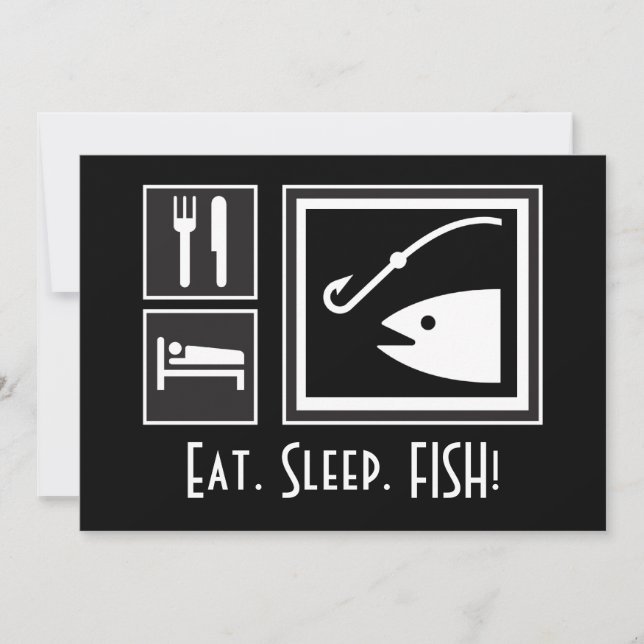 Invitation Mangez les POISSONS de sommeil ! Vous êtes invités (Devant)