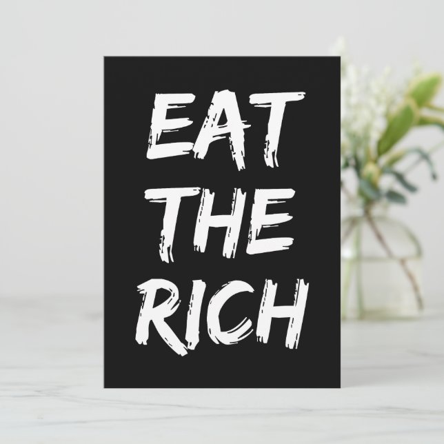 Invitation Mangez les riches - Socialiste (Debout devant)