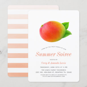 Invitation Mango d'été  Pique-nique de Soiree