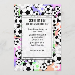 Invitation Mania de soccer / Couleur