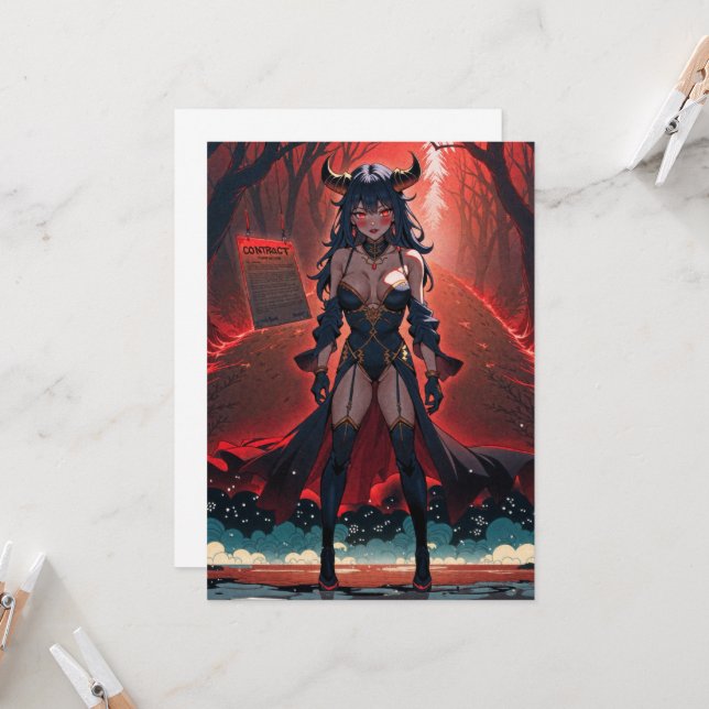 Invitation Manifestation avec contact à Crossroads, Anime Dem (Devant/Arrière en situation)