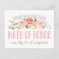 Manifestement Maid Of Honor Rose Garden Card