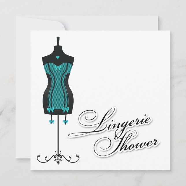 Invitation Mannequin Lingerie 311-Turquoise (Devant)