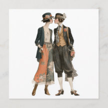 Mannequins de mode queer vintage 3 - feuille de dé