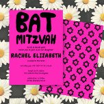 Invitation Manufacture super Personnalisée Bat mitzvah Étoile<br><div class="desc">Carte parfaite pour annoncer un bat mitzvah ! L'art à la main pour vous avec le lettrage à l'avant et un motif à l'arrière ! ENTIÈREMENT PERSONNALISABLE ! Cliquez sur "Personnaliser" ci-dessus pour modifier le texte. Cliquez sur "modifier à l'aide de l'outil de conception" pour ajuster les polices, les couleurs...</div>