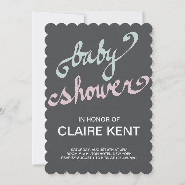 Invitation manuscrit (Devant)