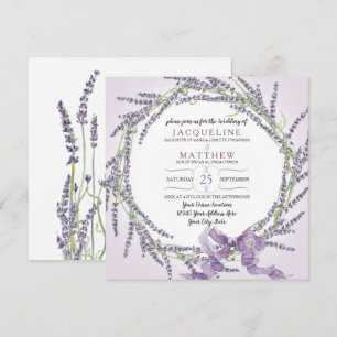 Invitation Manuscrit de l'aquarelle n de guirlande de fleur