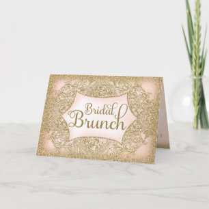 Invitation Manuscrit nuptiale de brunch de parties