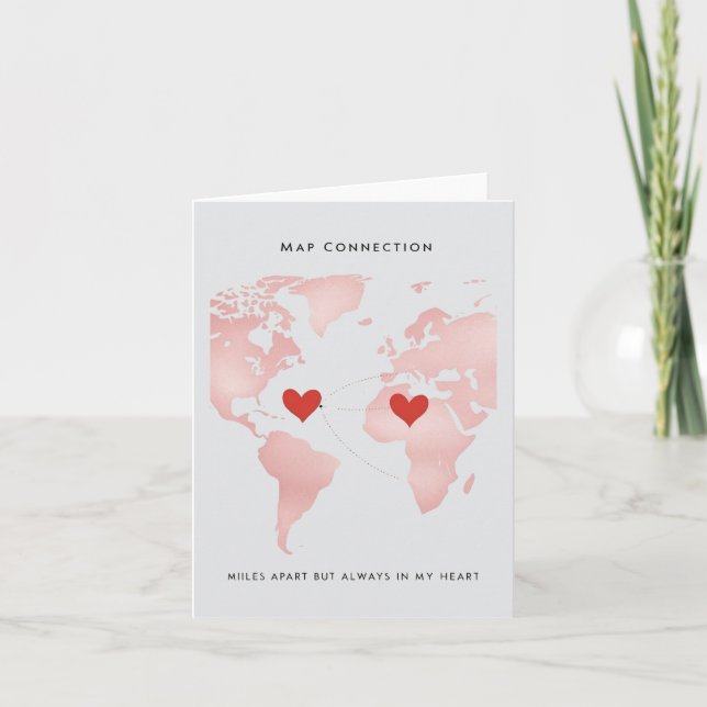 Invitation Map Connection Card (Devant)