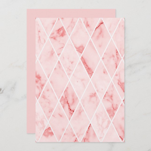 Invitation marbre (Devant / Derrière)