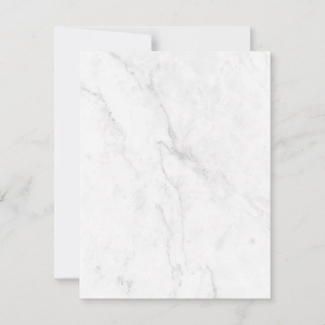 Invitation Marbre Blanc (Devant)