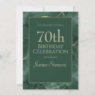 Invitation Marbre vert 70e anniversaire
