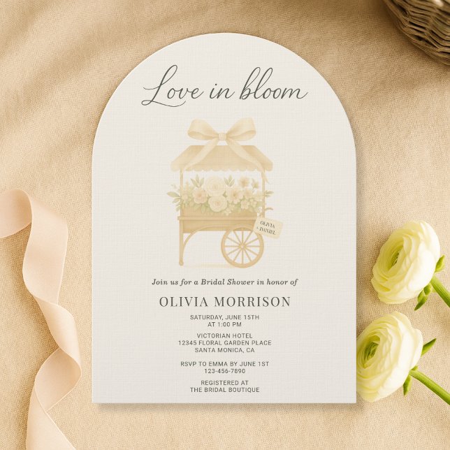Invitation Marché de fleurs Love in Bloom Ruban Noces de Show (Créateur téléchargé)