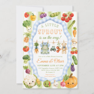 Invitation Marché de producteurs Little Sprout Baby Shower ga