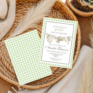 Invitation Marché de producteurs locaux frais, Baby shower