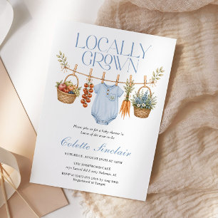 Invitation Marché de producteurs locaux pour bébé garçon Baby