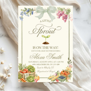 Invitation Marché de producteurs Sage Little Sprout Baby Show