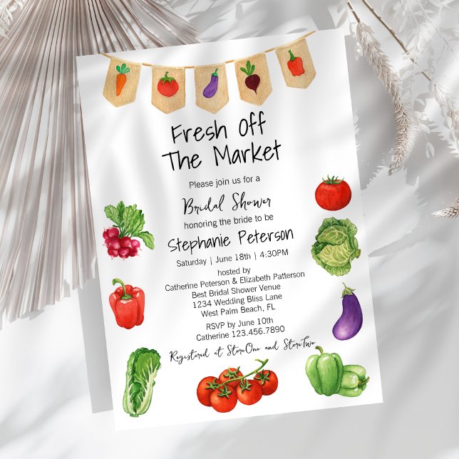 Invitation Marché des Fermiers Fraîchement Sortis de la Cuisi (Créateur téléchargé)