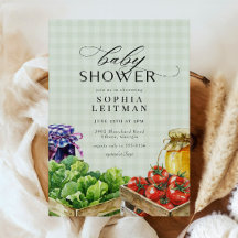 Marché des fermiers frais Baby shower cultivé loca