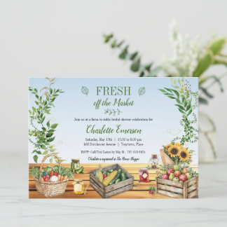 Invitation Marché des fermiers, Fresh off the Market Fête des