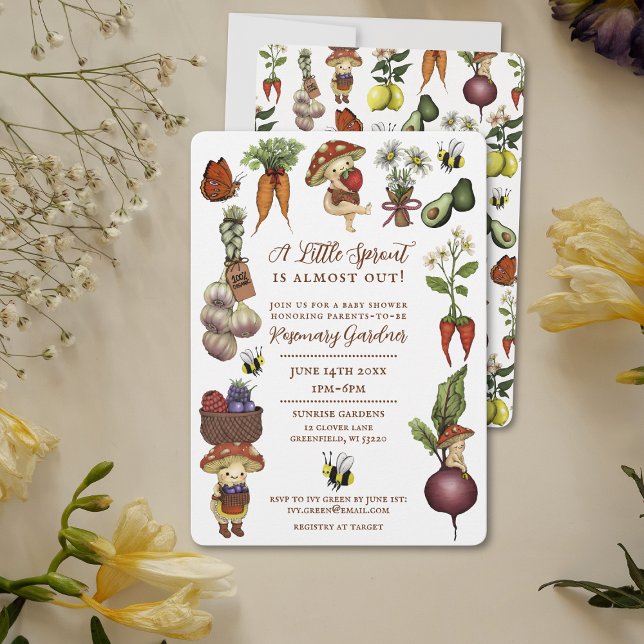 Invitation Marché des petits producteurs de pousses adorables (Créateur téléchargé)