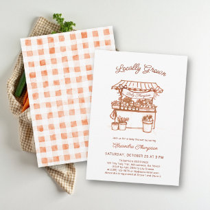 Invitation Marché Local de la Rentrée Tout en Un Baby Shower