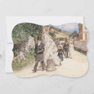 Invitation Marche mariage de Robinson, impressionnisme Vintag