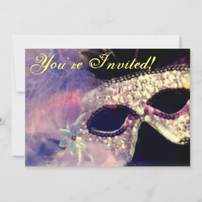 Invitation Mardi Gras (Devant)