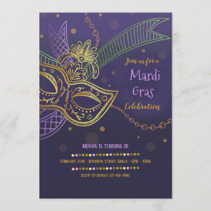 Invitation Mardi Gras