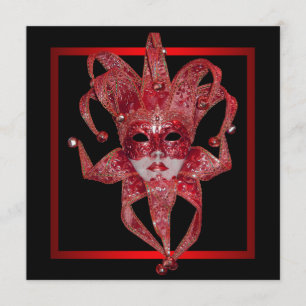 Invitation Mardi Gras, la fête des masques de la Venise rouge