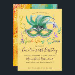 Invitation Mardi Gras Soiree | 30e anniversaire<br><div class="desc">Etre âgé de 30 ans est un jalon en soi. Il y a certains aspects qui doivent faire l'objet d'une réflexion prudente avant de pouvoir dire oui. Par exemple, pensez si ce sera une fête pour adultes. Qu'est-ce qui fait une parfaite fête d'anniversaire Mardi Gras masquée ? Nourriture, amusement, amis...</div>
