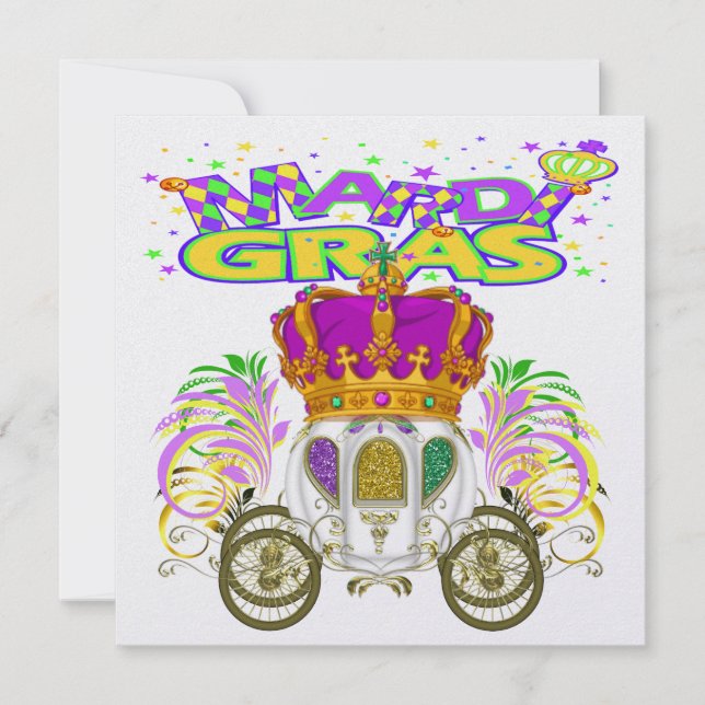 Invitation Mardi Gras - Votre Événement Royal - SRF (Devant)