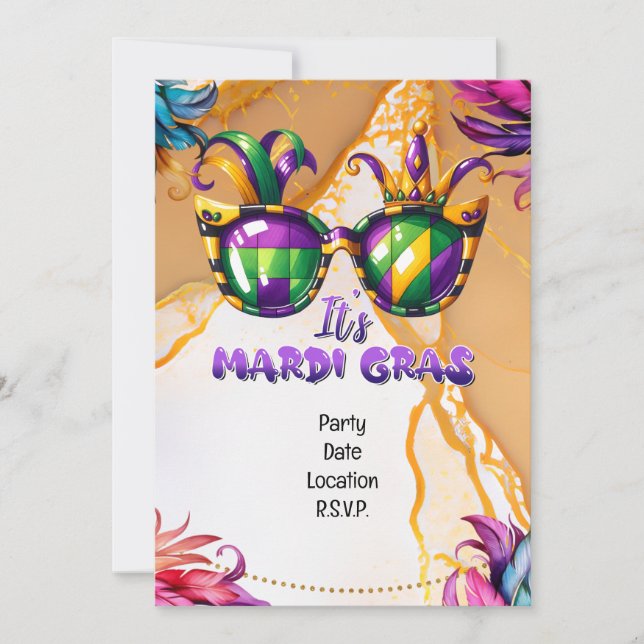 Invitation Mardigras (Devant)