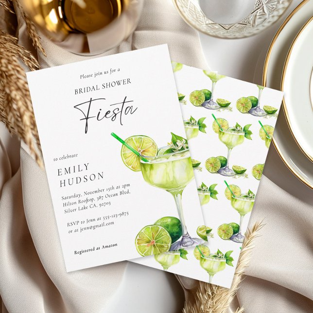 Invitation Margarita Fête Mexicaine Fête des mariées Florale (Créateur téléchargé)