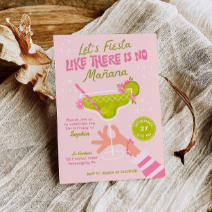 Invitation Margarita Fiesta fête d'anniversaire adulte
