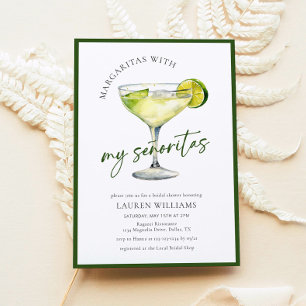 Invitation Margaritas Avec Ma Fête des mariées Senoritas Fies