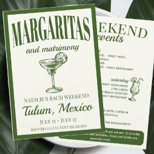 Invitation Margaritas Et Mariage Cocktail Social Itinéraire