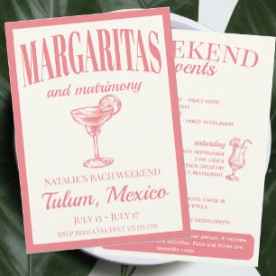 Invitation Margaritas Et Mariage Cocktail Social Itinéraire