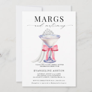 Invitation Marges élégantes modernes et Fête des mariées de m