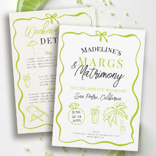 Invitation Marges et Mariage Fête de Fiançailles de Célibatai